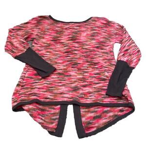 Kut from the Kloth Pink Sweater Knit Button Up Long Sleeve Size XS